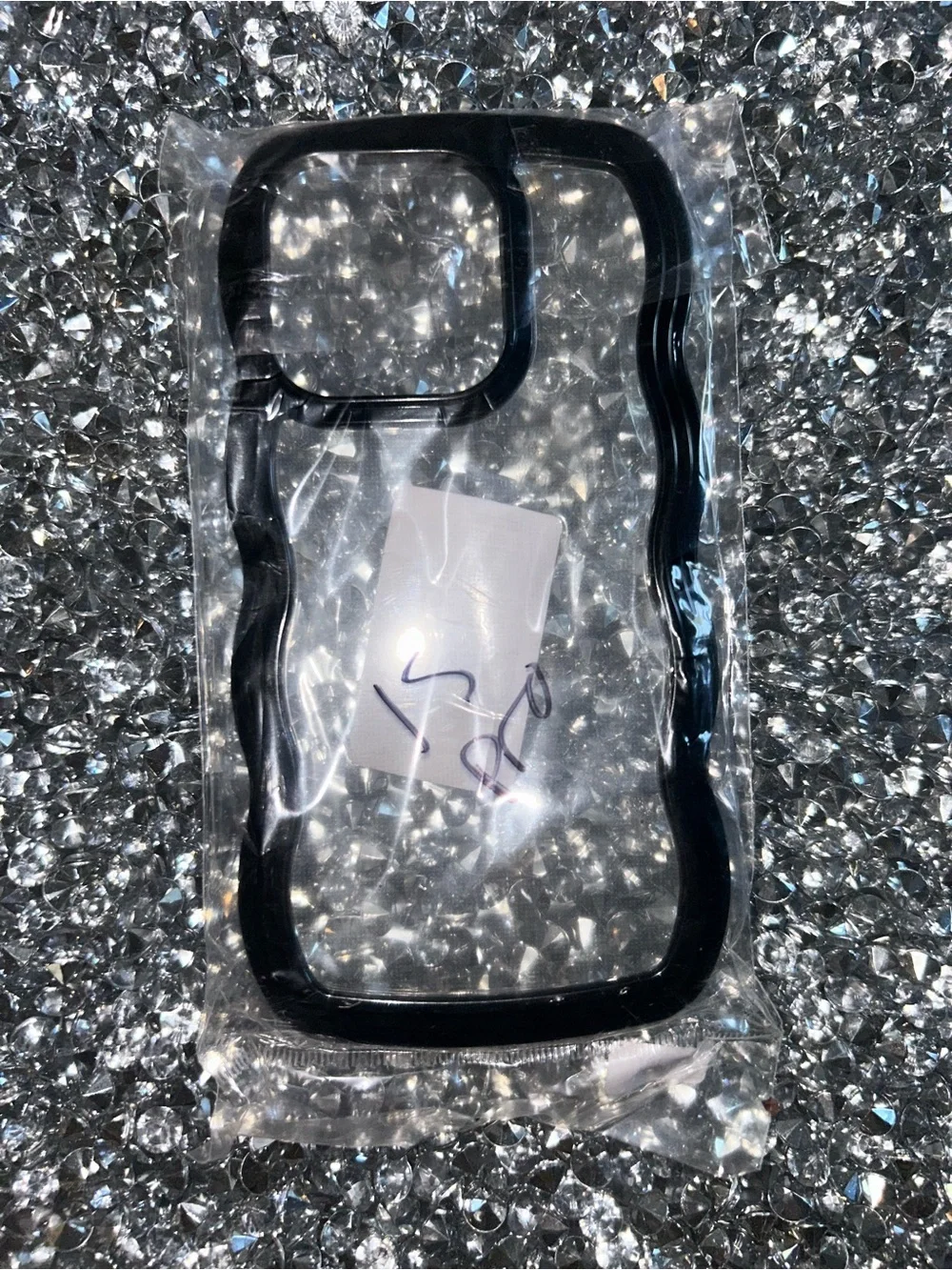 iPhone 15 pro Black Clear Phone Case Cover - Compatible Cell Accessory